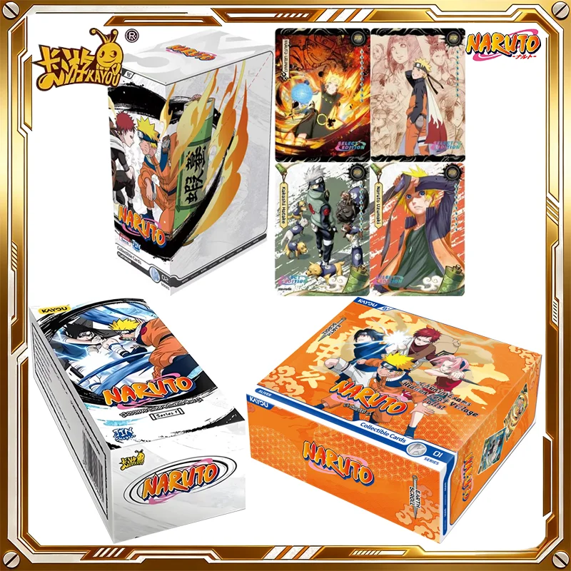

Коллекционные карточки KAYOU Naruto: Английская версия, серия Jin, загадочная коробка, аниме-карточная игра, подарки на день рождения и праздники для детей