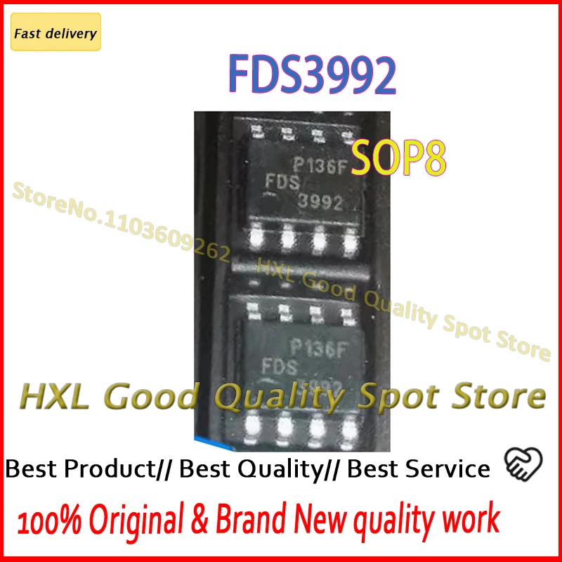 10PCS FDS3992 3992 SOP8