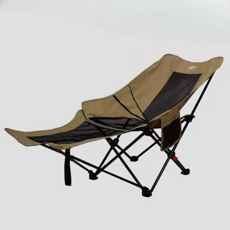 

4-позиционное регулируемое складное кресло с мягкой подкладкой, портативное кресло двойного назначения для использования на открытом воздухе в помещении для кемпинга/рыбалки/пячения с сумкой для переноски