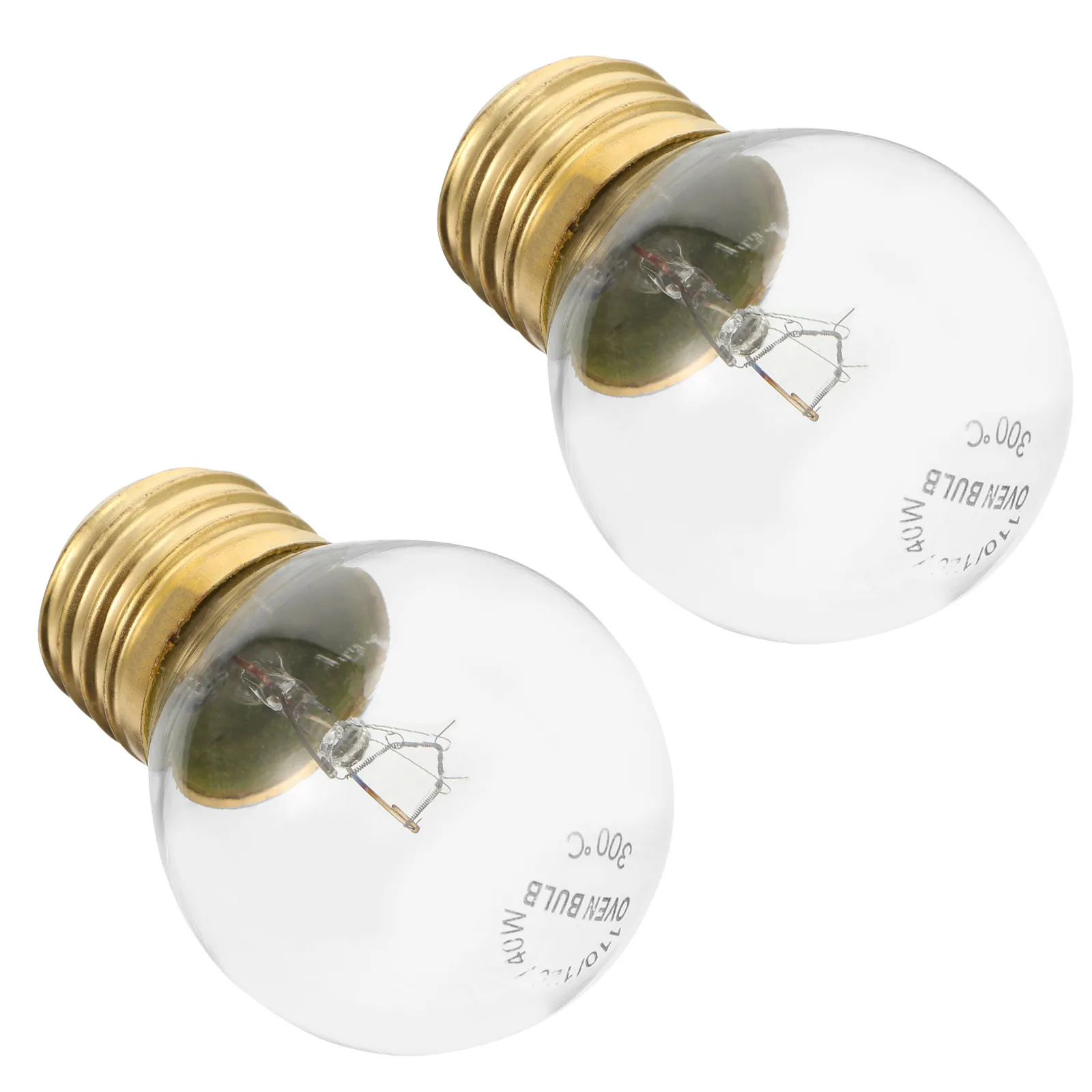 2Pcs Microwave Light Bulb E26 Oven Bulb Environmentally Friendly Safe Glass Cover for Refrigerator Lamp Replacement