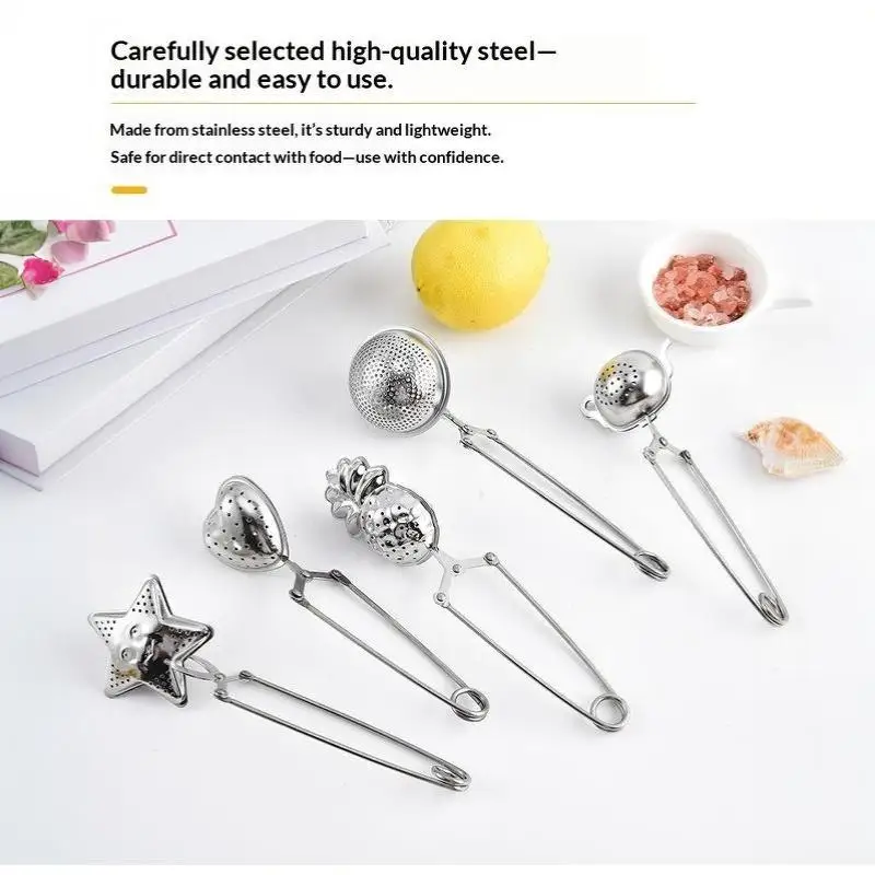 Stainless Steel Tea Infuser Non Toxic Reusable Tea Strainer Multifunctional Coffee Filter for Home Office Daily Brewing