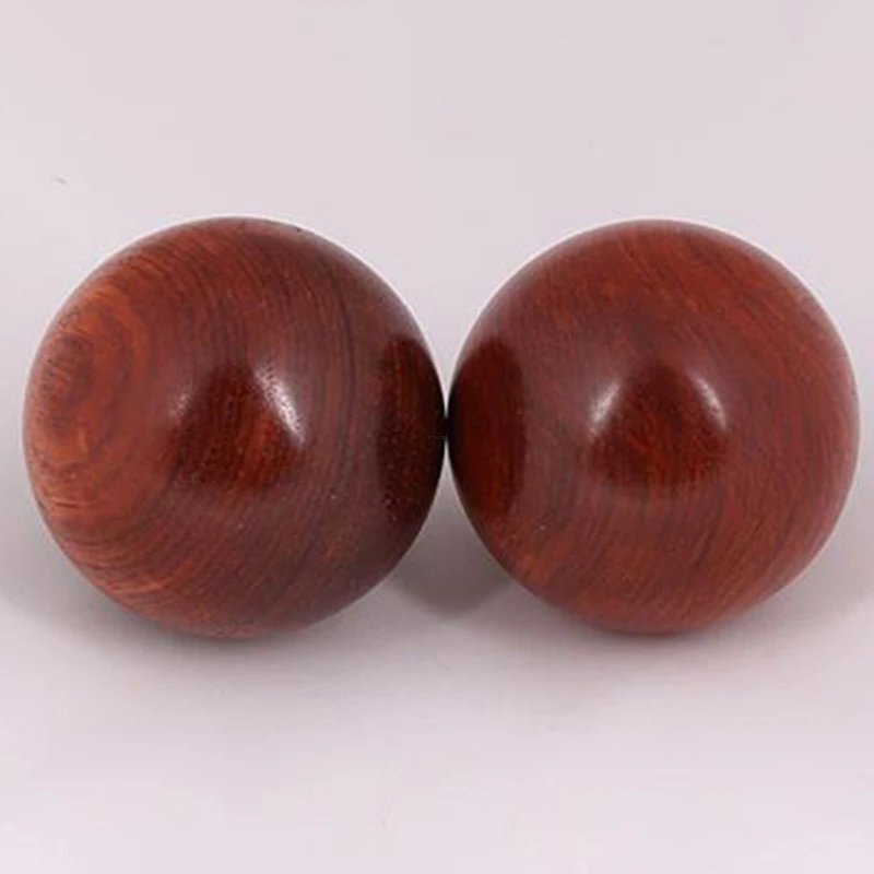 

5.5cm Natural annatto myanmar spend pear big red sandalwood massager health fitness health care ball on hand massager ball