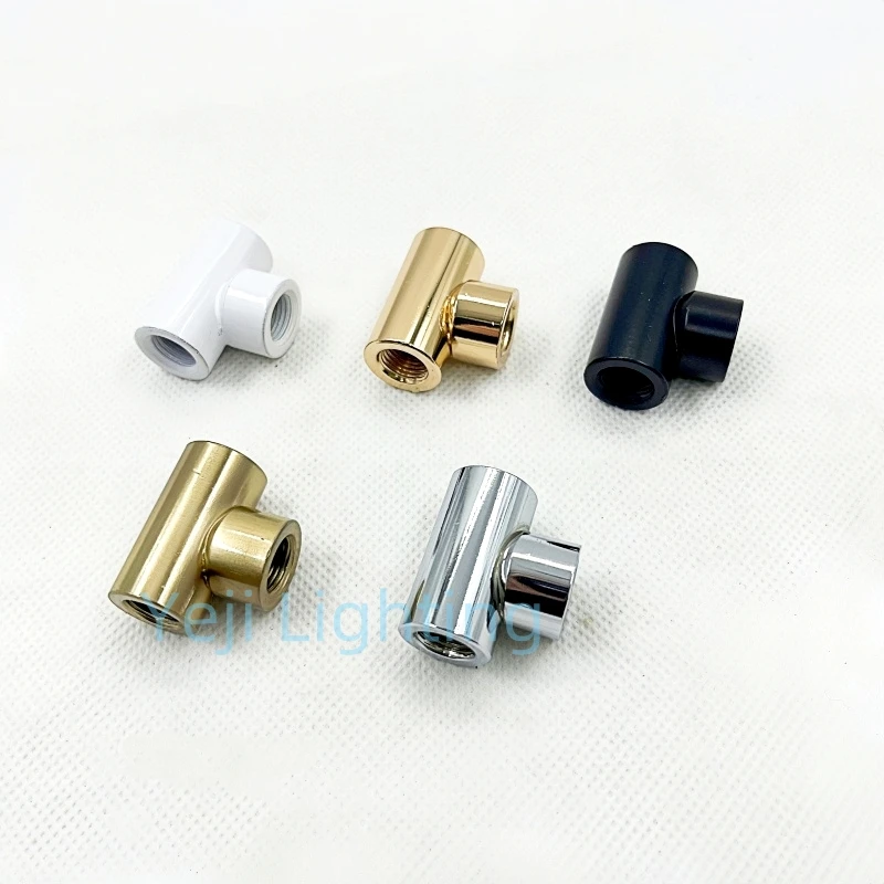 M10 Internal Tooth Three-way Adapter Trident Connector Iron Piece Connection Fittings Pendant Lamp Desk Lamps Lamp Tooth Tube