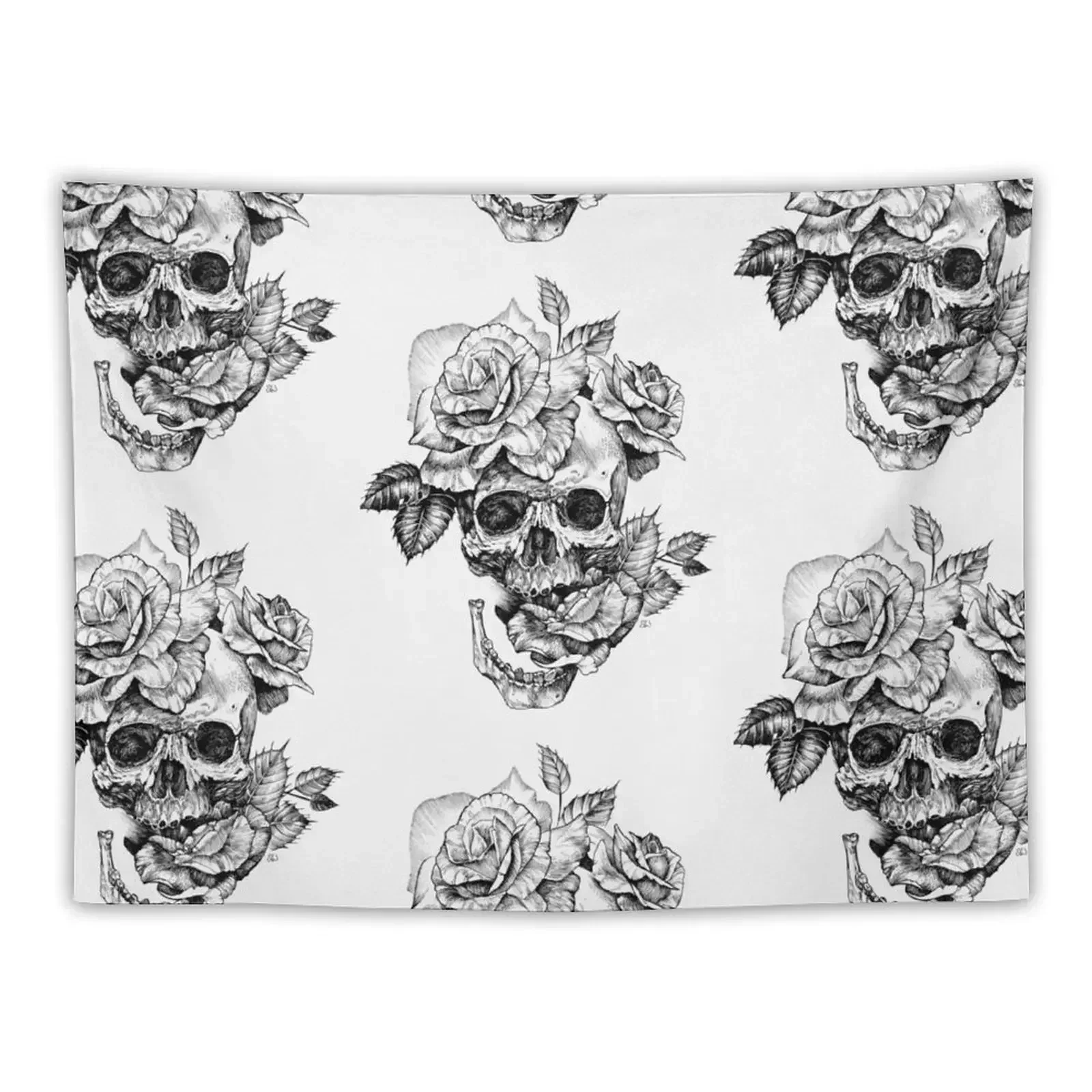 

Skull And Roses Tapestry Custom Decoration For Home Carpet Wall Bedroom Decorations Tapestry