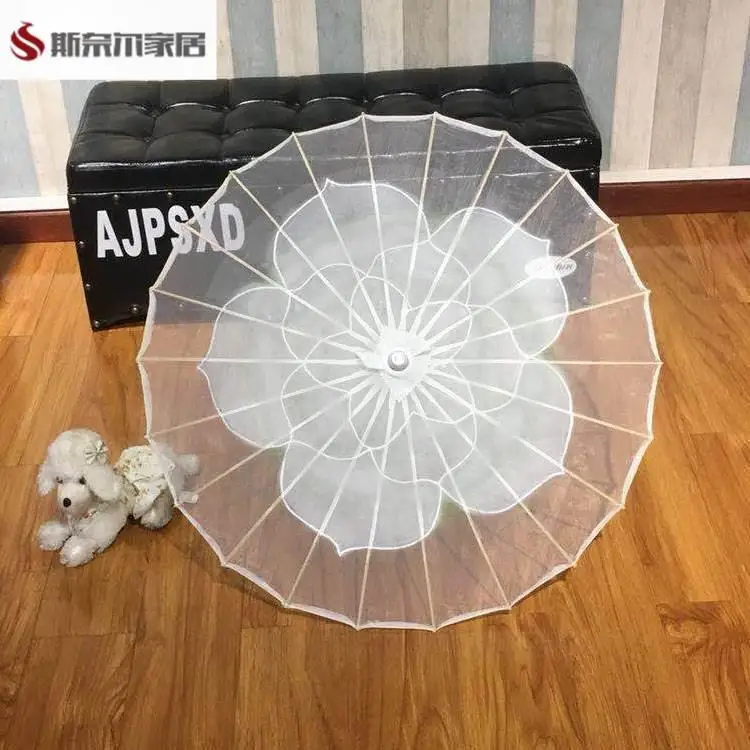

Lihuakai Dance Prop Umbrella Transparent Silken Performance ow Umbrella for QiPao Faion ow Spring Festival Dance
