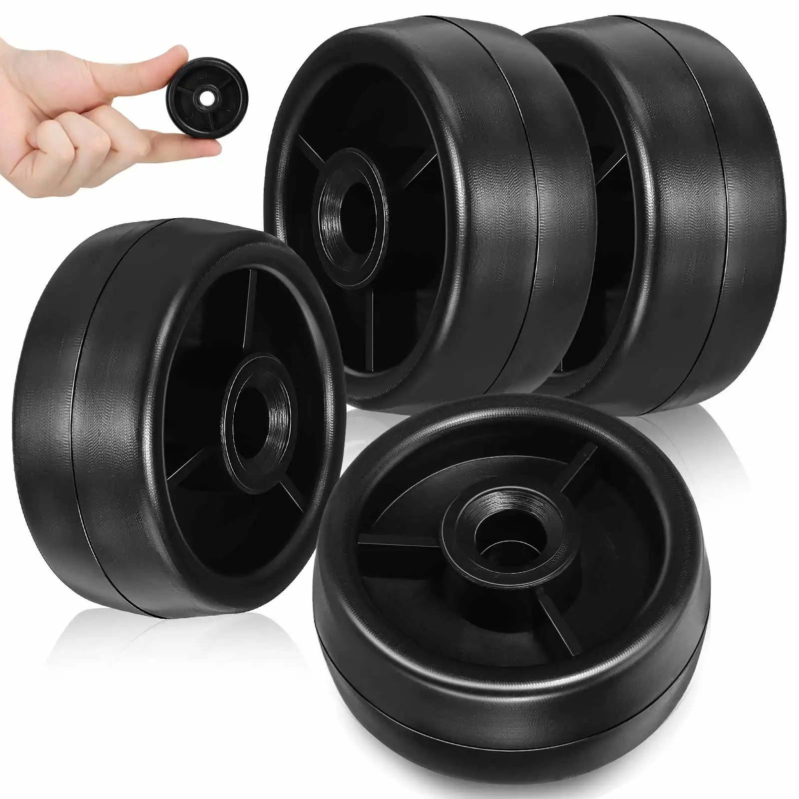 

4pcs Fitness Equipment Roller Accessories Universal Wheel Design Replacement Parts Plastic Pulley Runner Smooth Operation