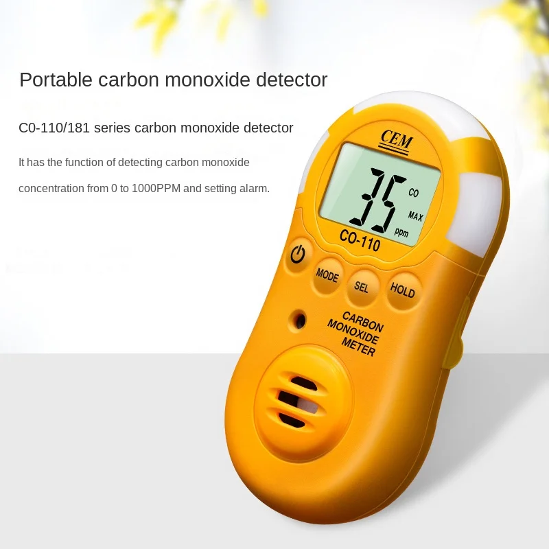 CO-110 toxic and harmful gas portable tester Carbon monoxide detector buzzer alarm professional type co2 sensor sensor