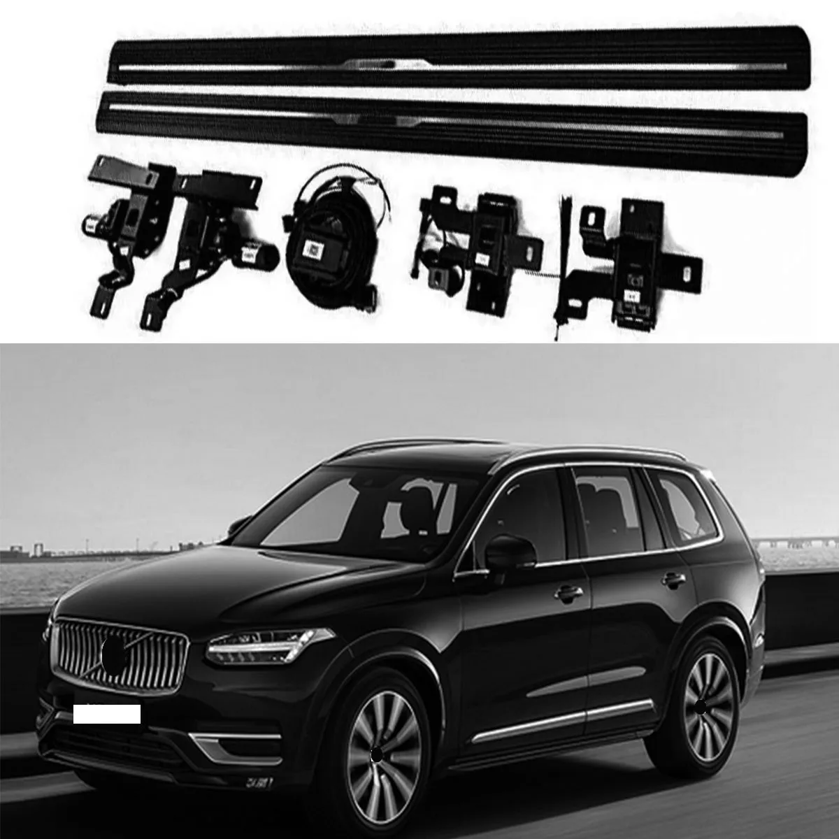 

Черная разъемная электрическая подножка, подходит для Volvo XC90 2015 2016 2017 2018 2019 2020 2021 2022 2023 2024