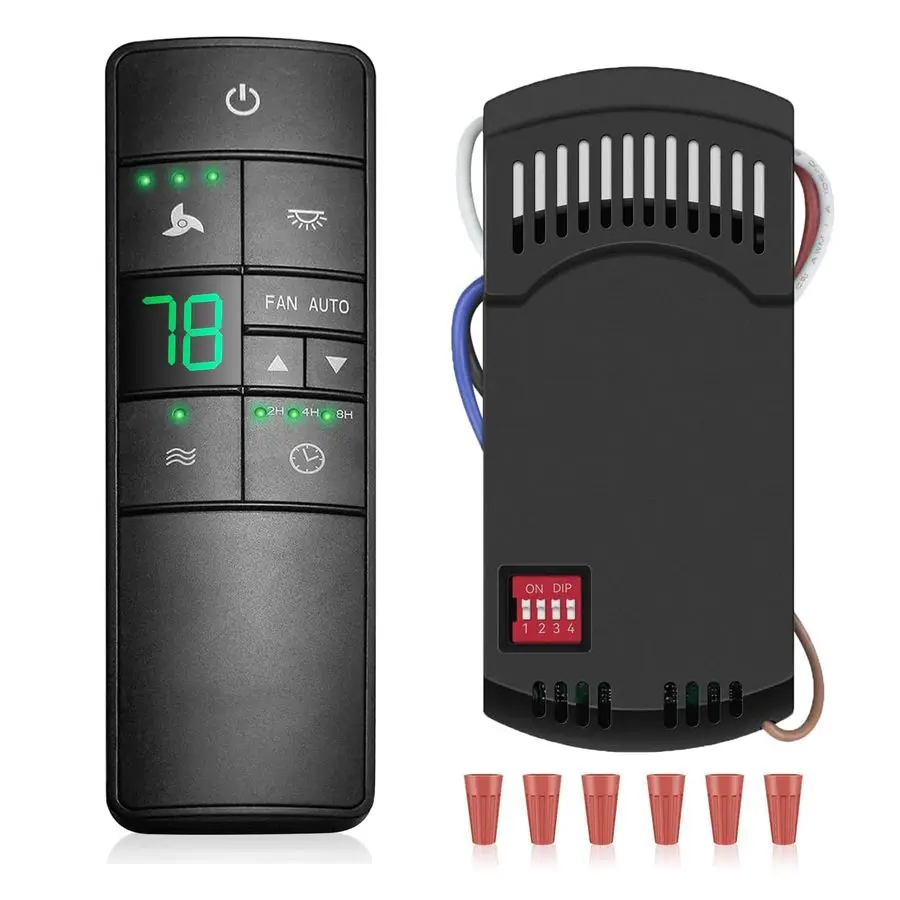 

Комплект для замены пульта дистанционного управления потолочным вентилятором Hampton Bay Home Decorators Collection Hunter Harbor Breeze, 3 скорости, таймер, подсветка D