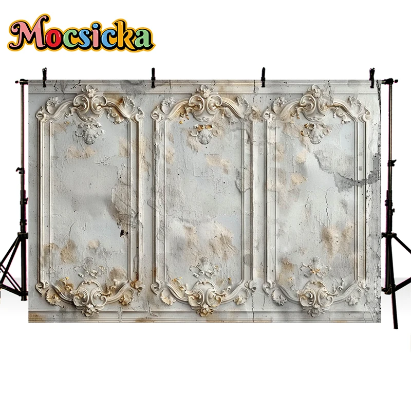 خلفية تصوير Mocsicka ، ديكور حائط رث عتيق ، أمومة زفاف ، بالغ ، خلفية صورة فنية للأطفال ، استوديو صور