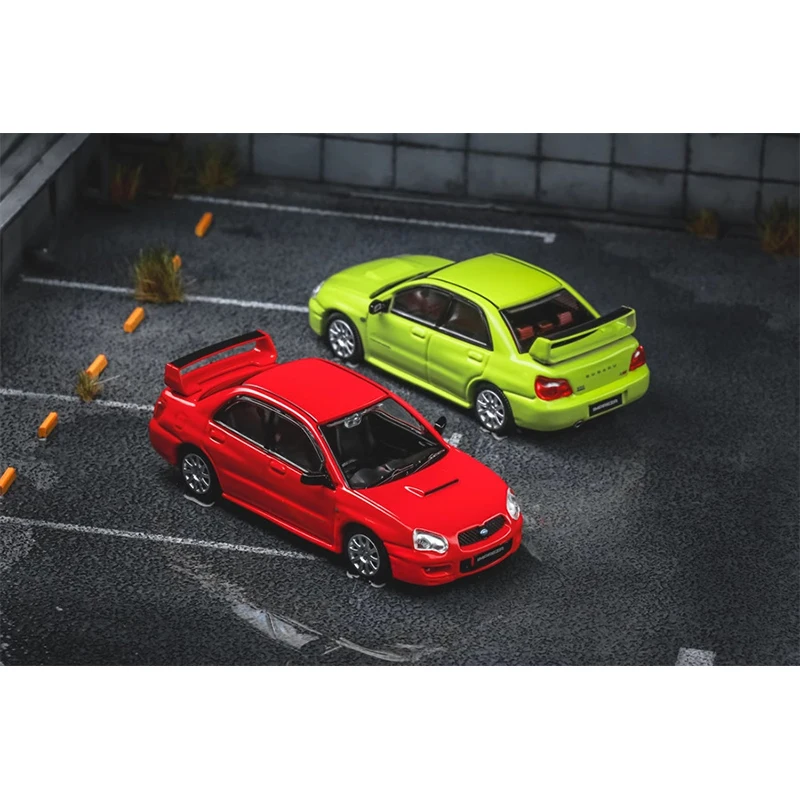 Diecast Original 1:64 Scale Subaru Impreza WRX STI Simulation Alloy Car Model Static Decoration Collectible Gift Souvenir Toy