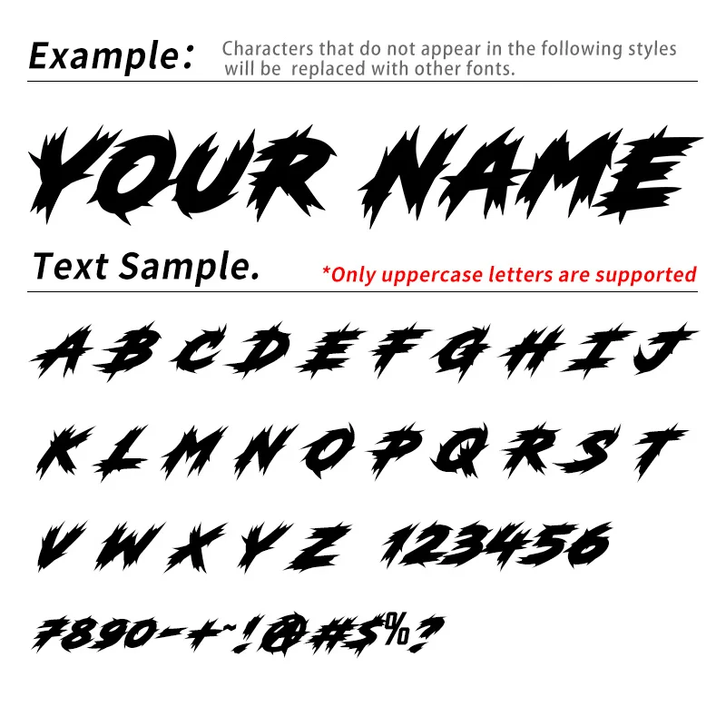 1PC Custom Bicycle Sticker Cool Font Waterproof DIY Bike Top Tube Frame Motorcycle Helmet Fuel Tank Scooter Durable Vinyl Decals