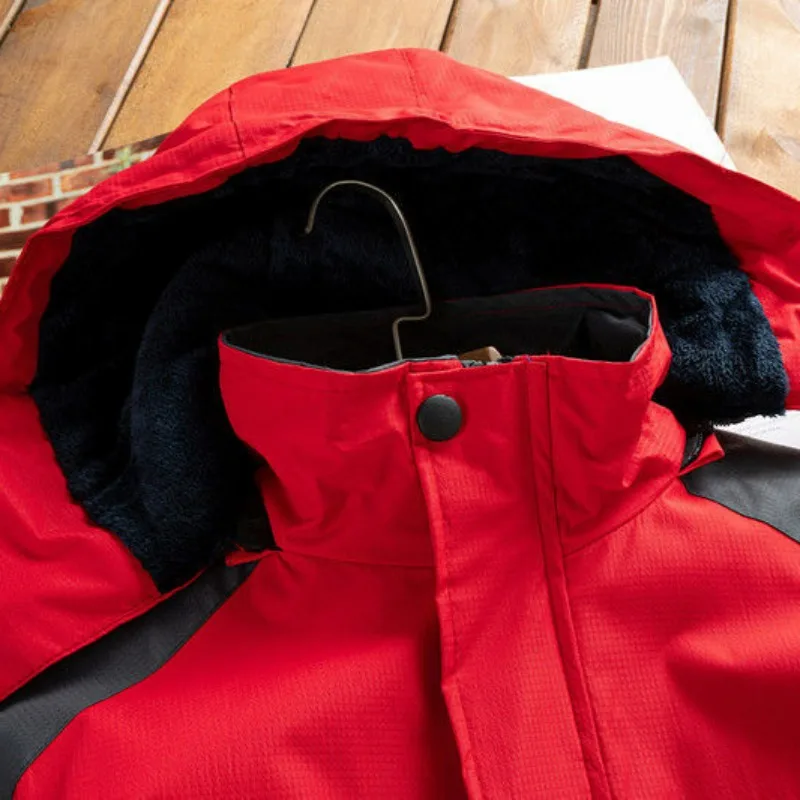 Abrigo acolchado de algodón para hombre, chaqueta con capucha a prueba de viento, forro polar, ropa de trabajo gruesa, Parkas de otoño e invierno