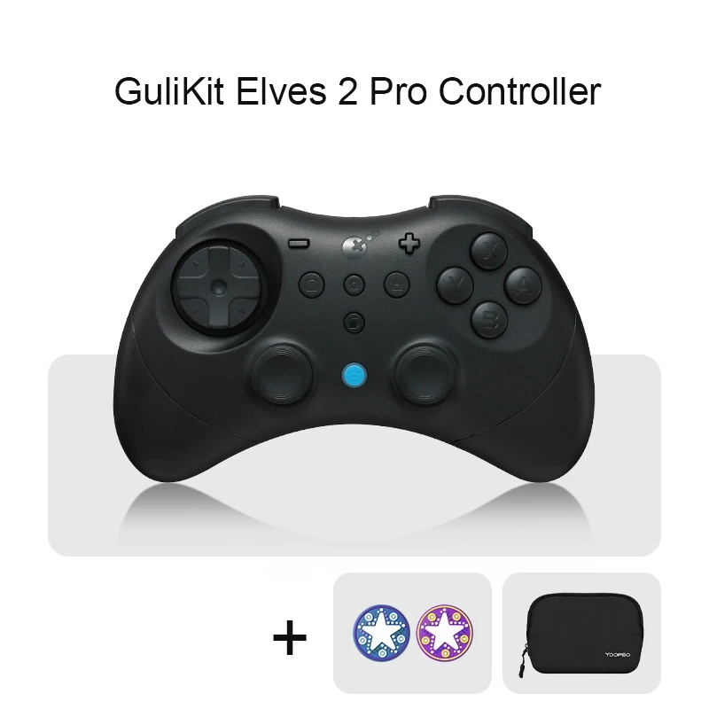 GuliKit Elves 2 Pro draadloze gamingcontroller voor Switch 2, Windows, iOS en Android, Hall-joysticks, 1000 Hz pollenfrequentie gamepad