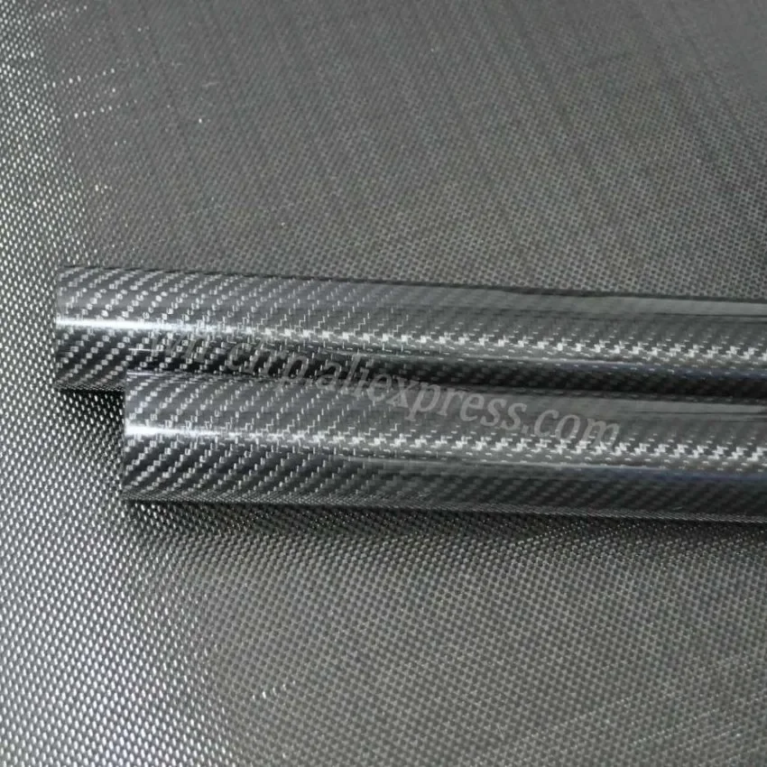 3k Carbon Fiber Tube L 1000MM OD 20mm 21mm 22mm 23mm 24mm 25mm 26mm 27mm 28mm 29mm 30mm with 100% full carbon, Japan 3k improve