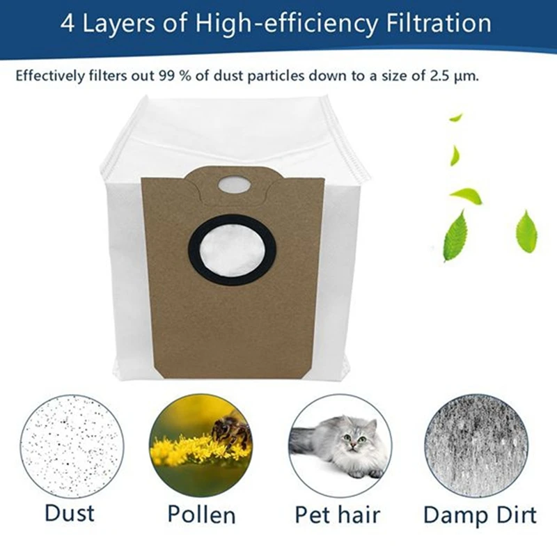 Bolsa de polvo para Cecotec Conga serie 2499/7490/8290/2299, pieza de aspiradora, bolsa de basura para limpieza del hogar