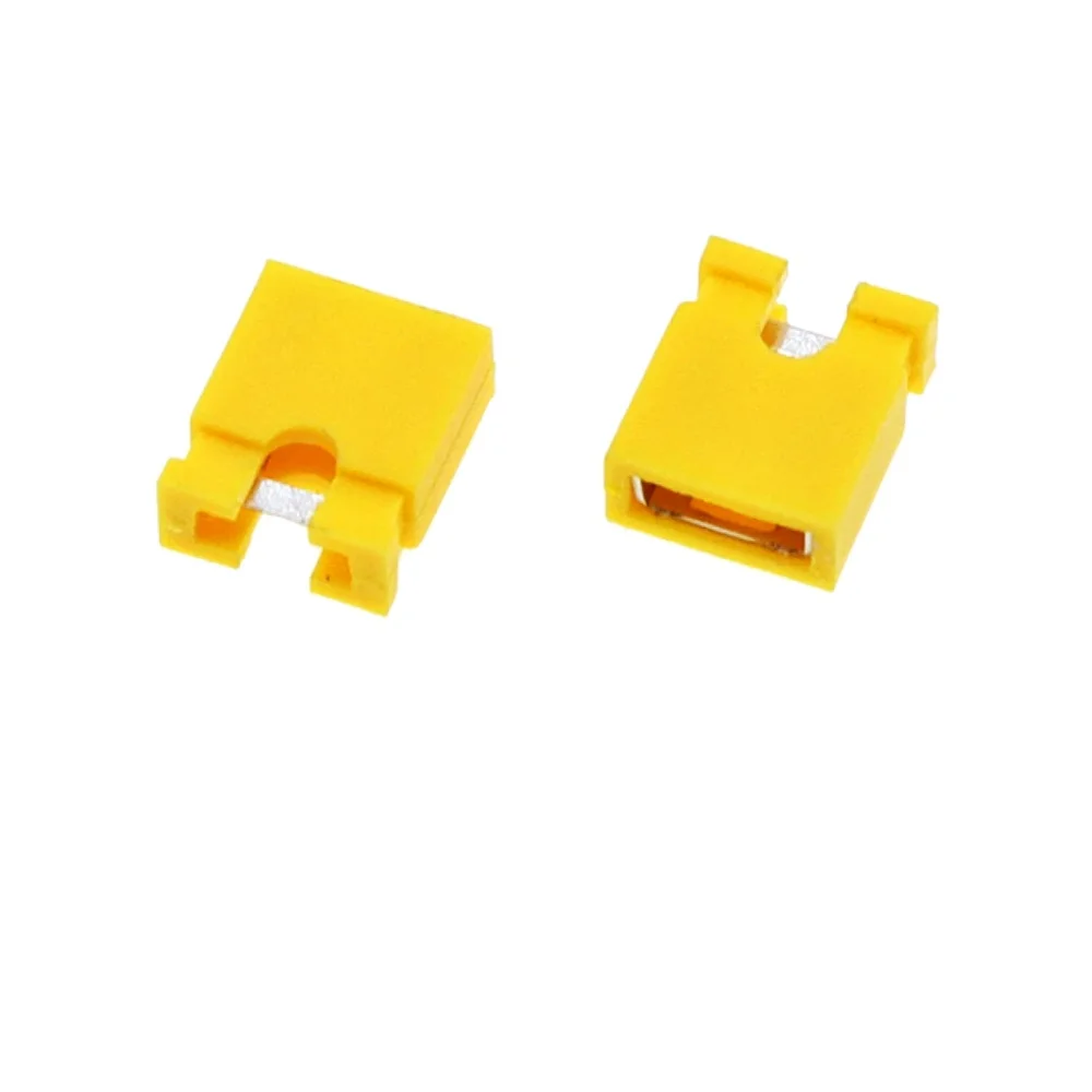 1000 Pcs Yellow Mini Micro Jumper 2.54mm Standard Circuit Board Shunts Short Jumper Cap