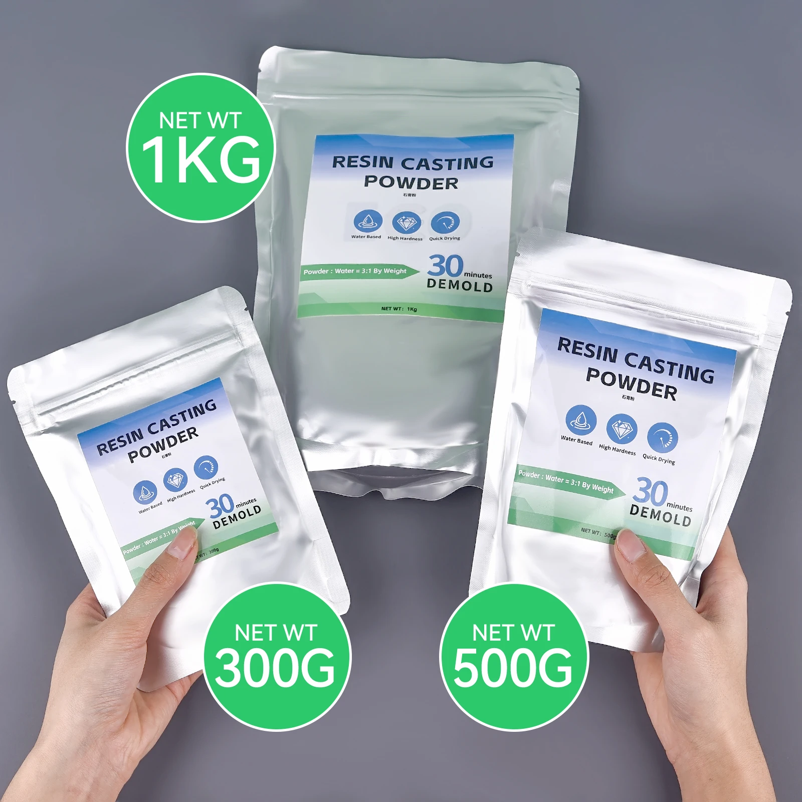 DIY High Density Gypsum Powder Plaster Casting Production Material Cement Clay Crafts Handmade Gypsum Form Making Material
