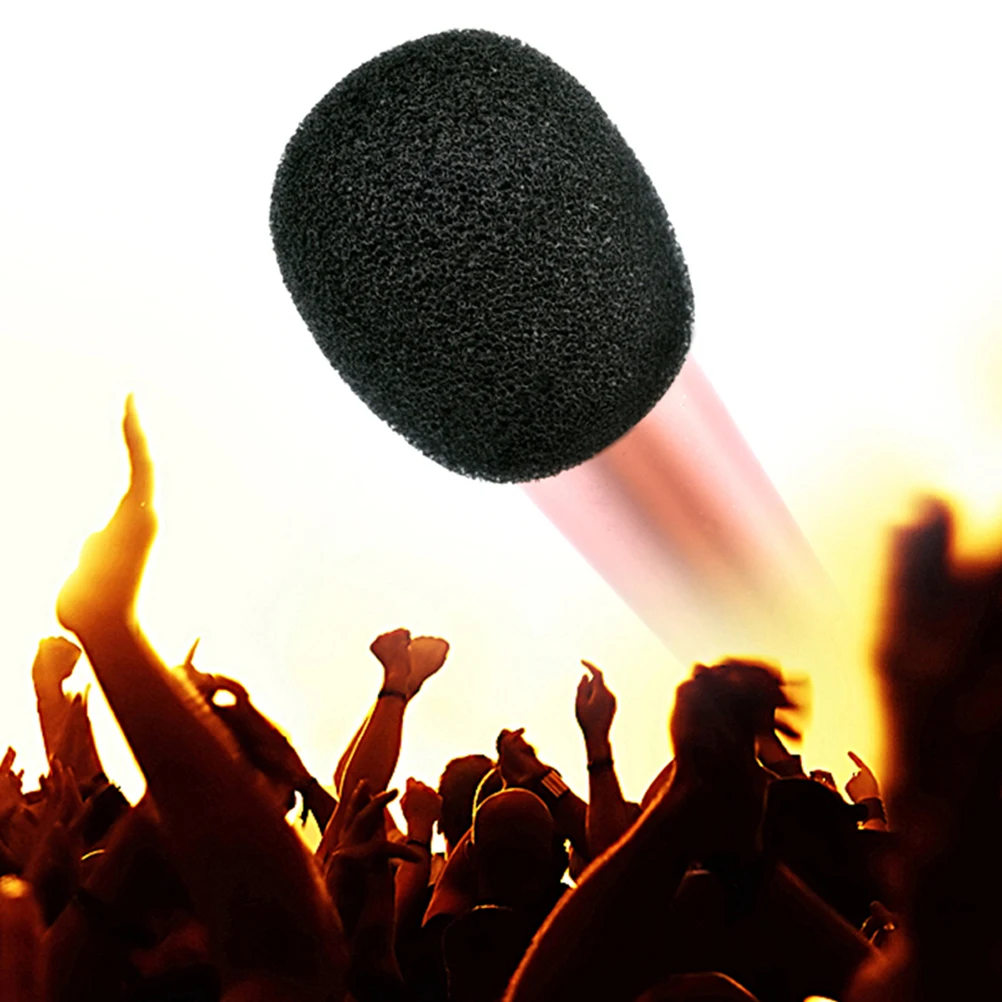 

12pcs Replacement Microphone Cushions Windscreen Covers For Ktv Conference Stage Durable Standard Size Breathable Comfortable
