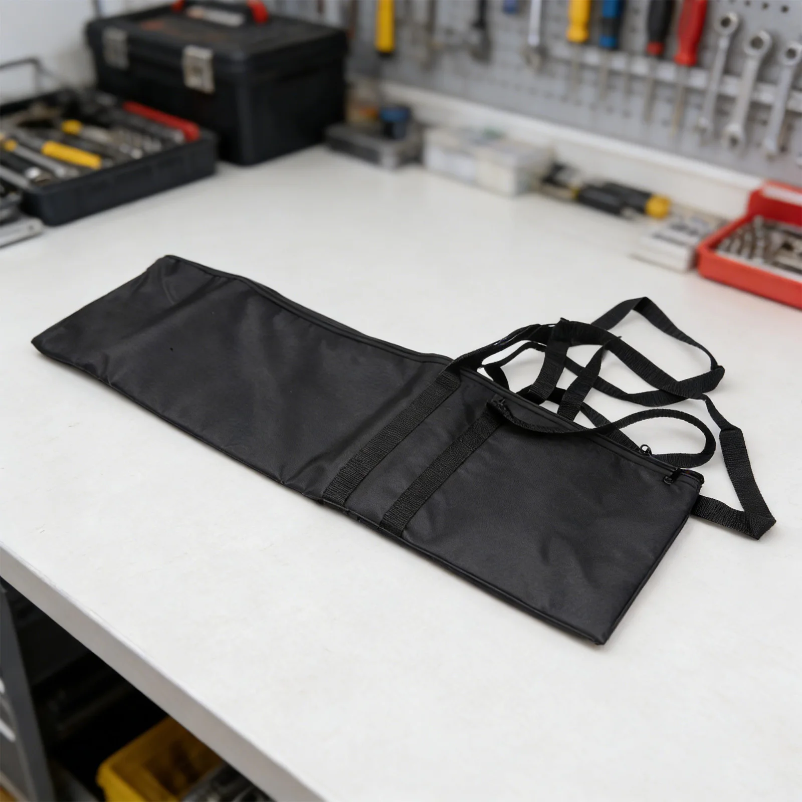Black 150cm Double Side Guide Rail Bag 600D Oxford Track Saw Storage Pouch With Pearl Cotton Protection For Woodworking Tools