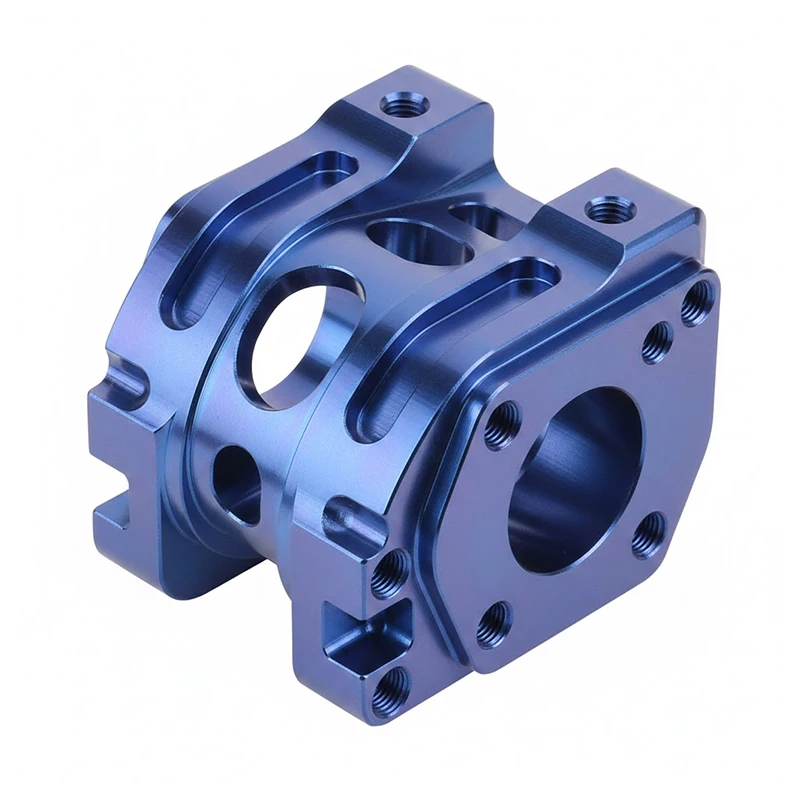 Aluminum Anodized Robot Motor Bracket Precision CNC Milling Machined Parts CNC Machining Custom