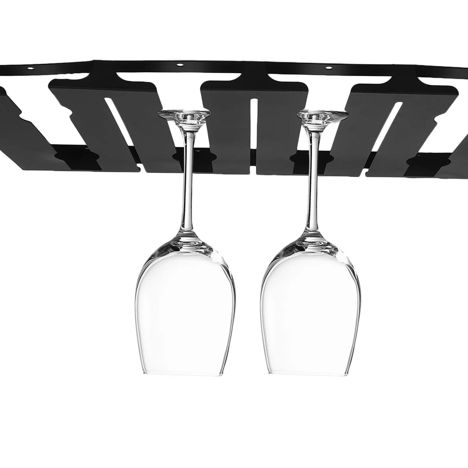 1 Juego de estante para copas de vino, portavasos de Metal, organizador colgante, diseño de drenaje adecuado para cocina, Bar, sala de té, Hotel