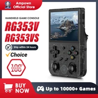 ANBERNIC-consola portátil RG353V RG353VS Gam, pantalla IPS de 3,5 pulgadas, salida HDMI, sistema operativo Android Linux, reproductor emulador Retro integrado, regalos