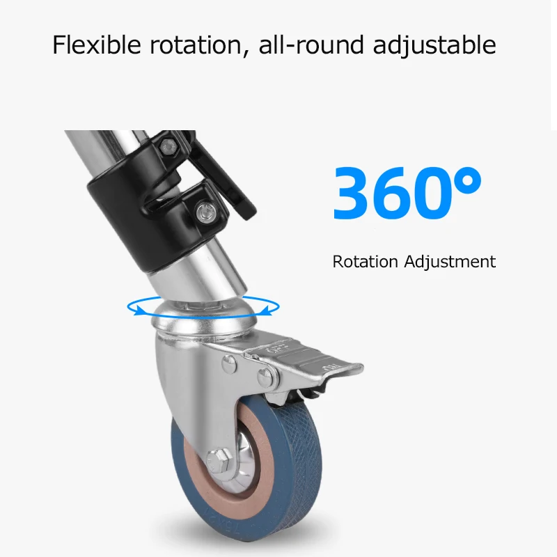 3 Stuks 25/30Mm C-Stand Draaibare Caster Wiel Set Foto Studio Kits Voor Fotografie Rekwisieten Opvouwbare Lichtstandaard Magische Been