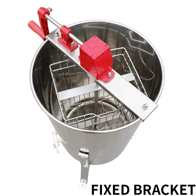 Manual Stainless Steel Honey Extractor (2/3/4-frame options available) Honey Centrifuge Honeycomb Extraction Equipment