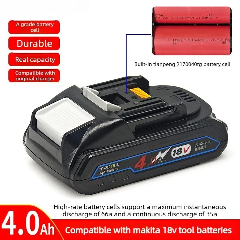 High-Quality  For Makita Power Tools Wrenches Electric Drills Large Capacity BL1840 4.0Ah 5.0Ah Replacement Li-ion Battery