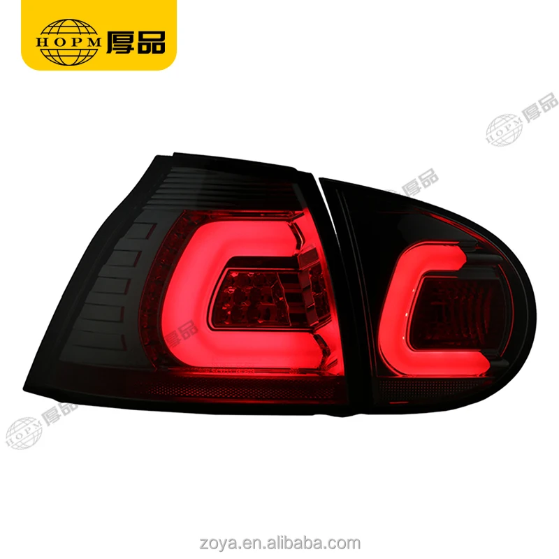 Taillight Assembly Tuning Light Modified LED Tail Light Blackened For Golf 5 06-08