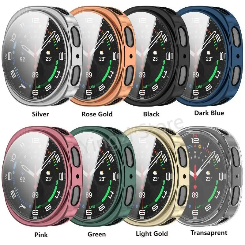 Soft TPU Full Case for Samsung Galaxy Watch 9 8 44mm 40mm Cover Protector for Samsung Galaxy Watch9 /8 Smart Shell Accessiores