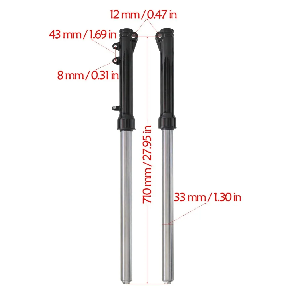 710mm Front Fork Shocks Tube for Pit Dirt Trail Bike CRF50 Atomik 110cc 125cc
