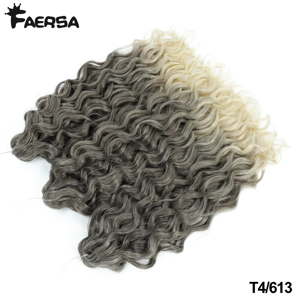 Tief gewelltes Twist-Häkelhaar, Afro-Locken, Wasserwellen-Häkelzöpfe, synthetische lockige Flechten-Haarverlängerungen für Frauen, 45,7–61 cm – Detail 26