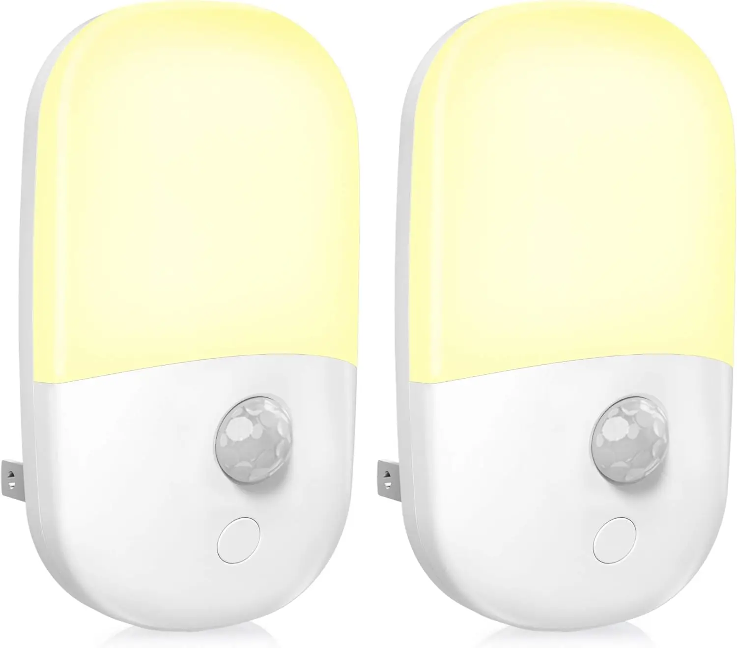 

MAZ-TEK Plug in Motion Sensor Dimmable Night Light, Soft Warm White LED Nightlight with Dusk to Dawn Motion Sensor, Adjustable Brightness for Bedroom, Bathroom, Kitchen, Hallway, Stairs,2 Pack