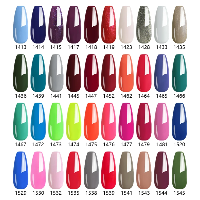 Clou Beaute 15 ml roter Nagelgellack Vernis Semi Permanent UV-härtender Nagelglitzerlack Base Top Coat Nails Gel Ongle