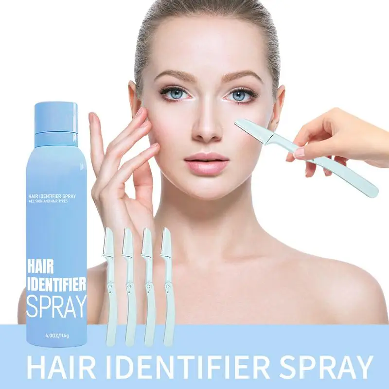 

one set Hair Identifier Spray Identification Spray Powder For Facial Hair, Moisturizing Skin Care For Face Shaving