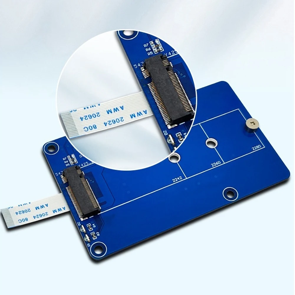 Stylish-For Raspberry Pi 5 PCIE M.2 SSD Expansion Board Support M.2 Nvme Hard Drive Protocol For RPI 5
