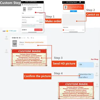 10 best sales Targa metallica personalizzata - №4
