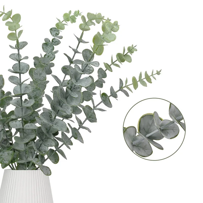 5/10/15pcs Eucalyptus Stems Artificial Plants Green Fake Plant Branches for Wedding Party Outdoor Home Garden Wreaths Decoration