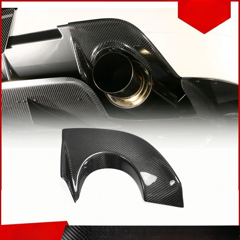 

Suitable for Mitsubishi Evolution 9th modified Varis carbon fiber exhaust pipe cover rear bumper tailpipe guard installation