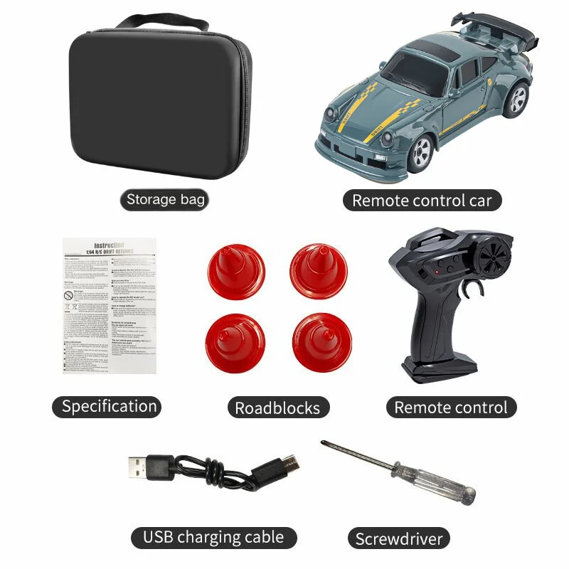 2026 New Kf20 1:64 Drift Rc Car Four-wheel remote-controlled racing car Full proportions Desk Competition Toy Boys Ideal gifts.