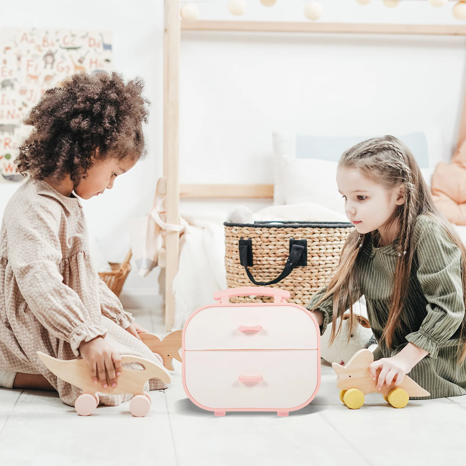 

Hair Accessories Storage Double Tier ganizer Large Capacity Clips Tiara Jewelry Case Display Tool