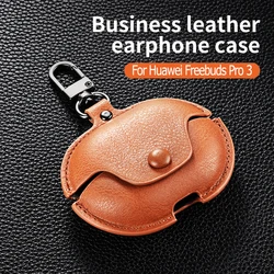 Leather Case For Huawei Freebuds Pro 2 3 FreeBuds 4i 5i SE 2 Cover For Huawei Freebuds 5 5i 4i Pro2 Pro3 Protective Cases Fundas