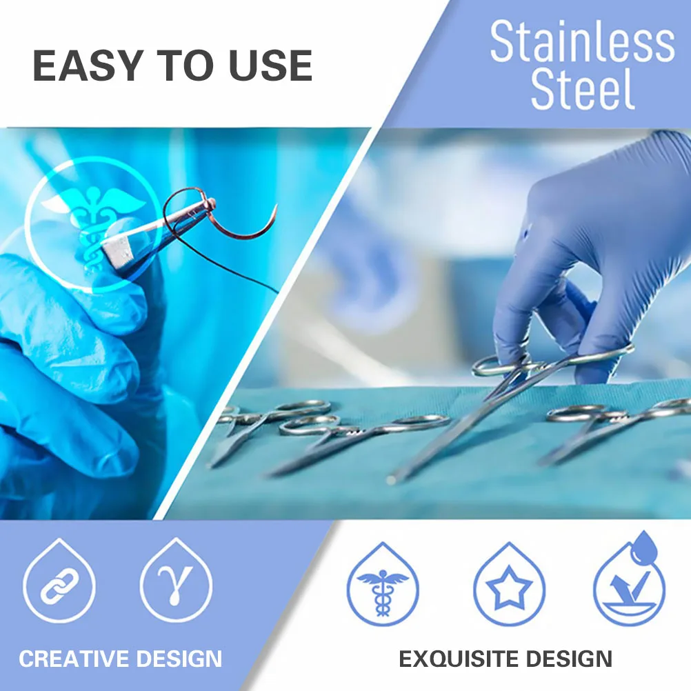 

Anatomy Tool Set Suture Training Kit Biological Dissection Tools Student Trainer Prop Practice Silicone Pad Suturing Skill