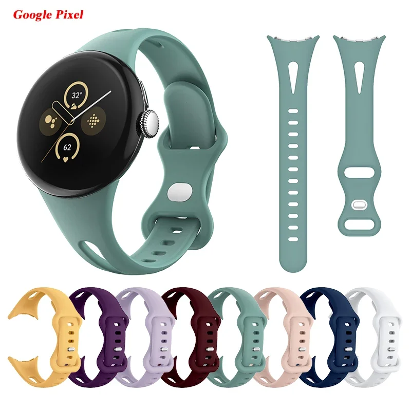 Silicone Band for Google Pixel 2 Feminine Charm Soft and Breathable Silicone Strap for Pixel Watch 2 Ideal for Active Lifestyles