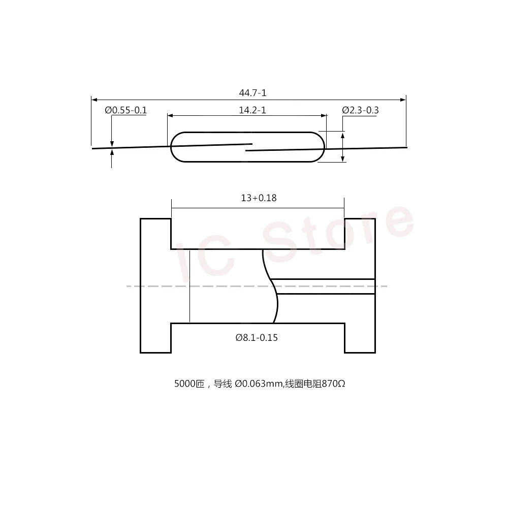 5/10PCS Reed Schalter Magnetische Schalter Sensor MKA07101 MKA10110 Y213 MMKA17101 GPS-11A GPS-14A GPS-14B NO NC Normalerweise Offen Geschlossen – Detail 14