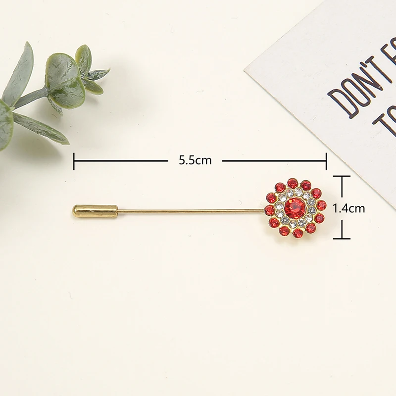 دبابيس بروش مزدوجة الطبقات للنساء ، زهرة من الألماس كلمة واحدة ، إكسسوارات عرقية أنيقة ، حجاب إسلامي ، بروش وشاح ، 10 *