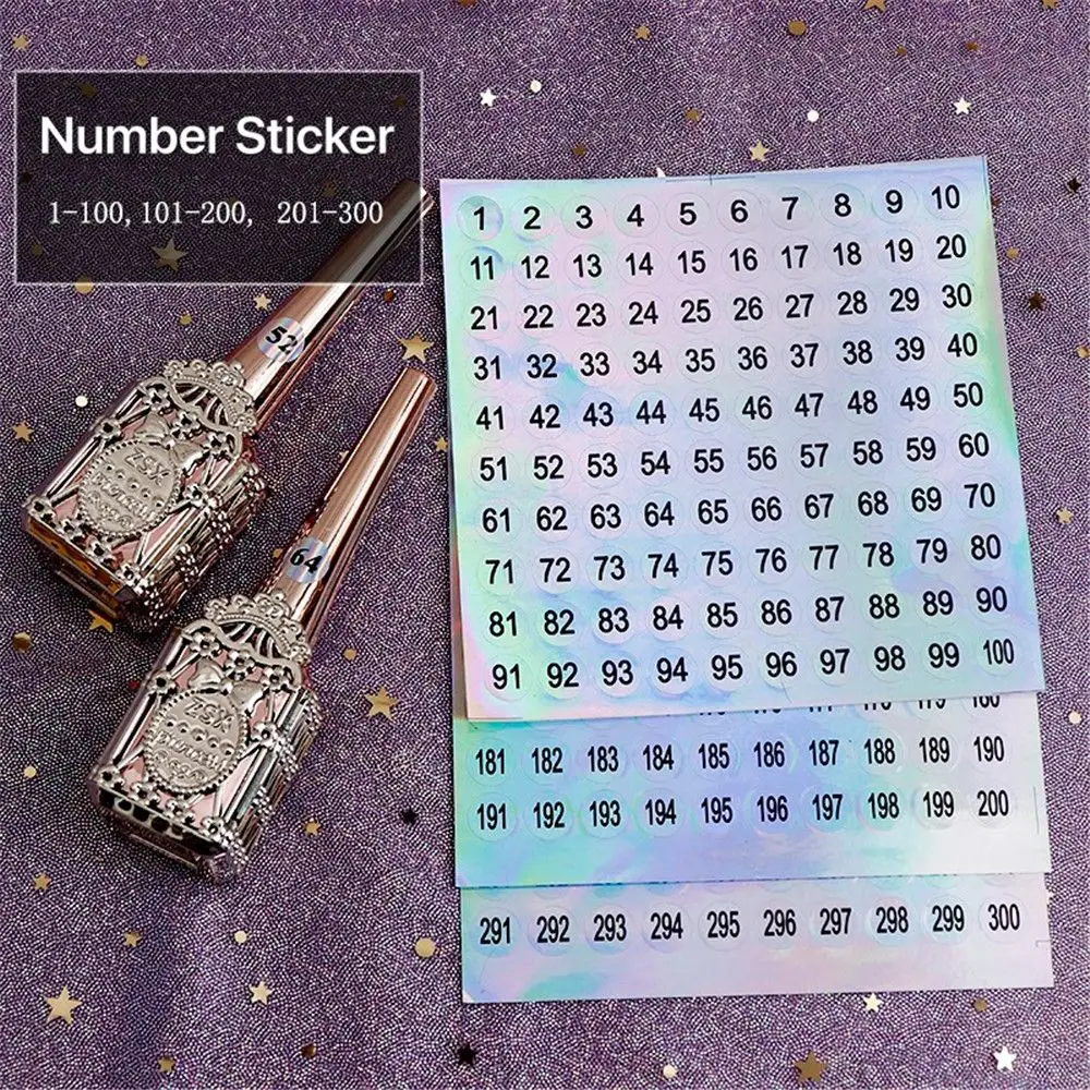 1-500 Waterproof Number Sticker Label Marking Numbering Manicure Tool Self-adhesive Digital Sticker Scrapbooking DIY Craft