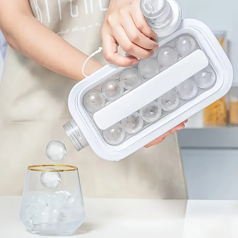 Tragbares Eiswürfelform – Eimerform- und Kühlschrankzubehör mit großem Fassungsvermögen und komprimierbarem Design für einfache Aufbewahrung
